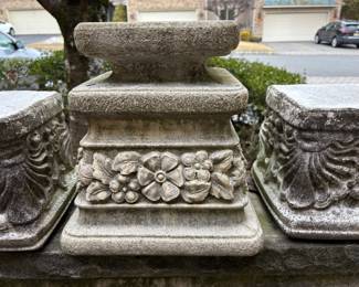2 CEMENT URNS