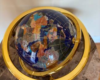 TABLETOP GEMSTONE GLOBE
