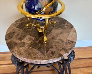 TABLETOP GEMSTONE GLOBE