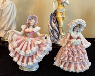 GIUSSEPPE ARMANI PORCELAIN FIGURINES                 DRESDEN FIGURINES