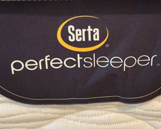 KING ULTRASUEDE TUFTED HEADBOARD W/SEALY MATTRESS AND BOX SPRING