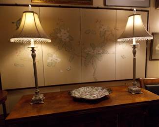 2 Candle Stick Lamps