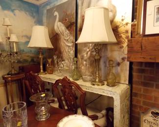 Stifle Lamps, Garden table and more