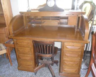 Antique Roll Top Desk
