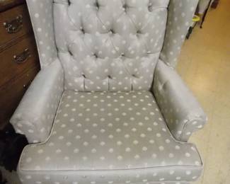 2 Wing back chairs 