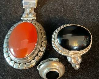 Sterling Silver and Stone Jewelry