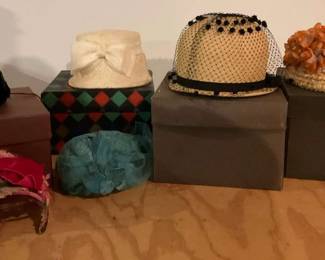 Vintage Hat Lot Elegant and Timeless Styles With Hat Boxes