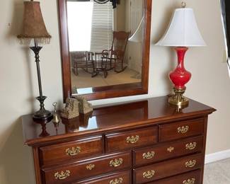 Dixie Lexington 9 Drawer Dresser with Mirror