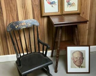 Vintage Furniture and Artwork Lot