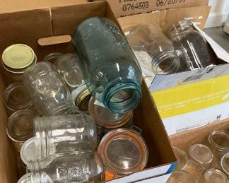 Large Assortment of Glass Jars
