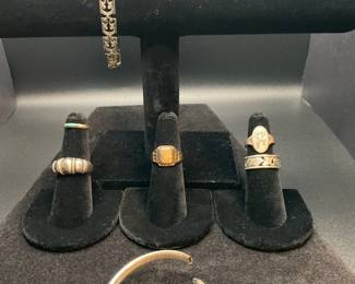 Vintage Sterling Silver and GoldTone Jewelry Collection