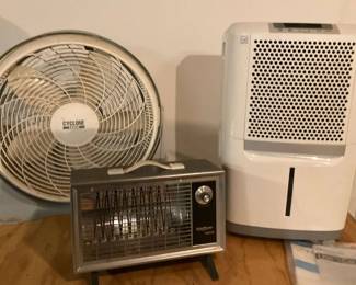 Vintage Home Comfort Bundle Fan, Heater, and Dehumidifier