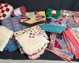 Lot Of Handmade Quilts Other Blankets