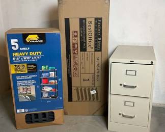 New Inbox, Metal Shelf Unit, Heavy Duty, Plastic Shelf Unit, Two Drawer File Cabinet