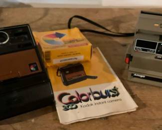 Vintage Polaroid Kodak Instant Camera Lot with Film