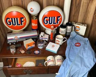 Vintage Gulf Oil Memorabilia Collection