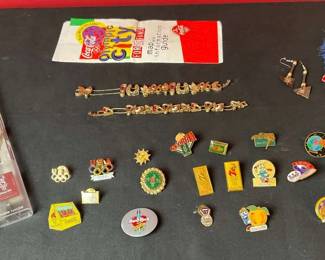 Atlanta 1996 Olympics, And Georgia Braves Pins Swatch