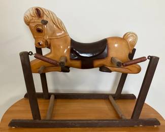 Vintage Rocking Horse on Springs