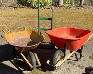 2 Wheel Barrows 1 Handtruck