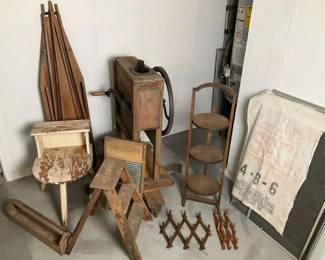 Rustic, antique vintage wood collection