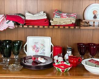 Lot Of Christmas Table Top Decor