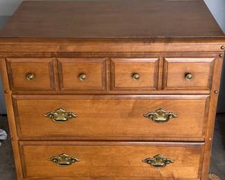 FANTASTIC MCM HEYWOOD WAKEFIELD Cinnamon Bachelors Dresser weigh Four Drawers! MARKED! 