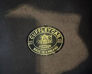 Vintage Stetson Cuffley Cap! Gray! Size Large - Made in England!