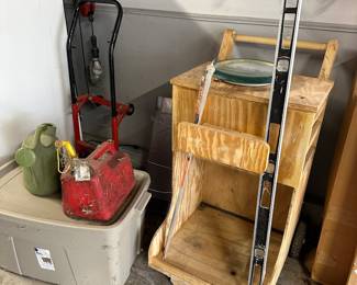 Dolly, assorted items and a shop built too cart! 