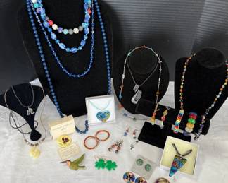 Artistic Collection of Necklaces, Pendants, Earrings