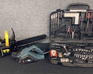 Chain Saw, Planer, Tool Kit