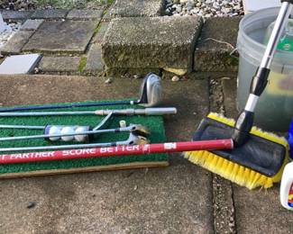 Golf Driving Green Tee, Clubs Car Wash Supplies 
