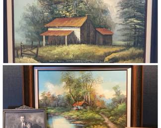 Original Art Framed Vintage Photo 