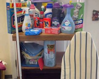 Cart Of Cleaning Supplies