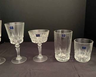 Lady Victoria Crystal Glassware Set Of 72 Pieces