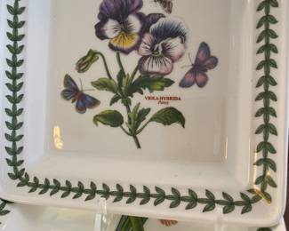 Portmeirion Botanic Garden 7" Square plates