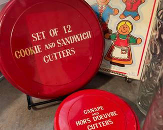 Vintage Cookie Cutters in original tins