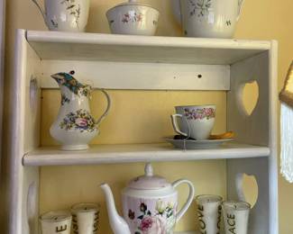 Rosenthal Helena Selb Germany Floral Teapot, Creamer & Sugar 