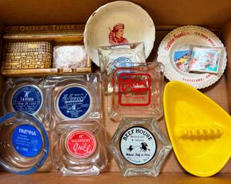 Vintage Advertising Ashtrays
