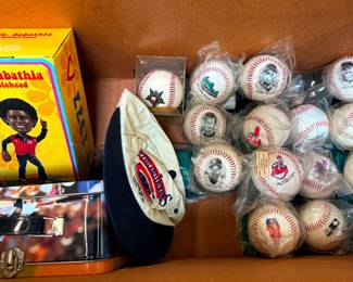 Indians Baseballs and Collectibles
