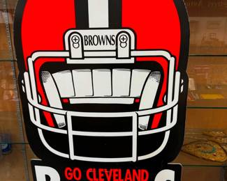 Large Go Cleveland Browns Wall Hanger