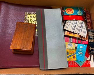 Matchbook Covers Album Carved Cigarette Case and More