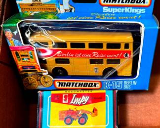Impy Roadmaster Tractor and Matchbox K-15 Berlin Bus
