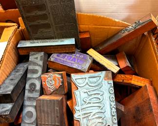 Letterpress Advertising Blocks