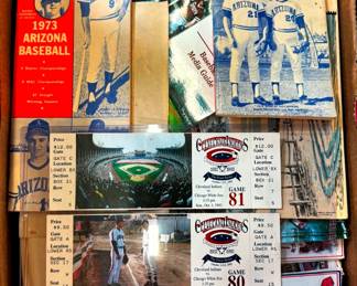 Cleveland Indians Ticket Stubs and Ephemera