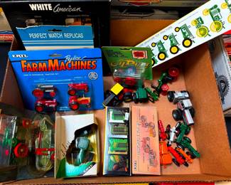 John Deere and  ERTL Tractors and Farm Machines