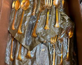 Gold Tone Flatware