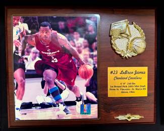 LeBron James Cleveland Cavalier's Photo and Plaque