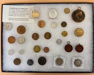 Gold Plated, Bronze, Copper and Brass Coins Medals and Tokens