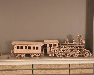 3-D Wood Train