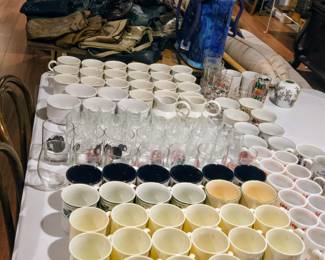 Several Collectable Glass Items to include Plates, Glasses, Vases, Bowls, Cream & Sugar, Pitchers, Platters, Etc.